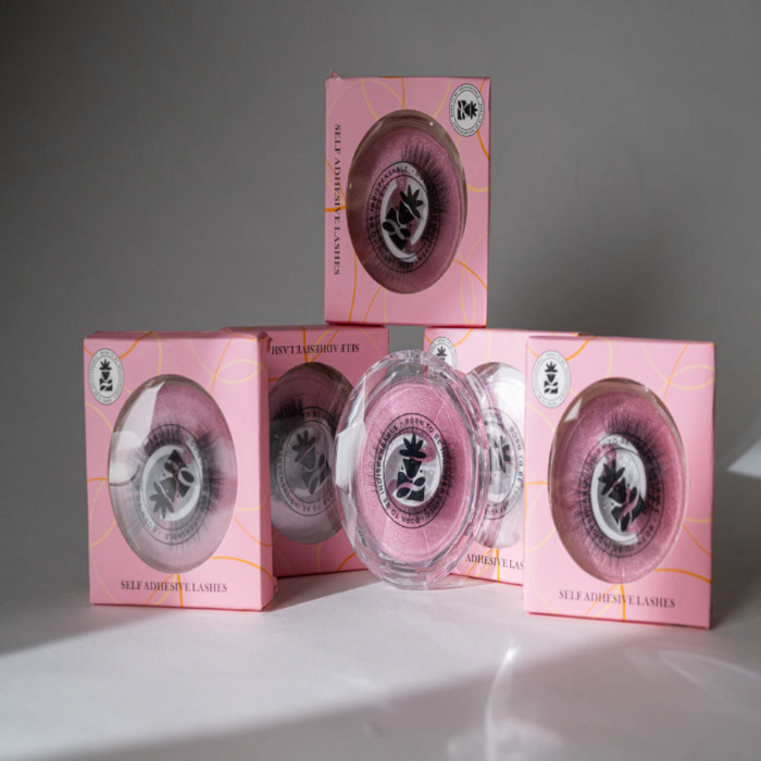 BOBI Self Adhesive Eyelashes SA47 Fox Lash Style – Outer Edge Lift | Bold Curved Look | No Glue | Reusable | Easy Stick-On Finish