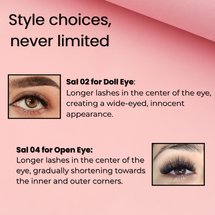 BOBI Self Adhesive Eyelashes SA47 Fox Lash Style – Outer Edge Lift | Bold Curved Look | No Glue | Reusable | Easy Stick-On Finish