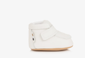 BOSS Baby Boys Ivory Leather & Sherpa First Shoes
