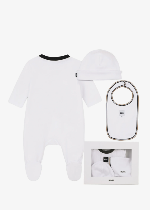 BOSS baby logo-patch three-piece set