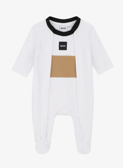 BOSS baby logo-patch three-piece set