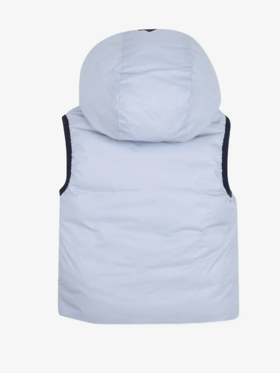 BOSS baby reversible puffer waistcoat