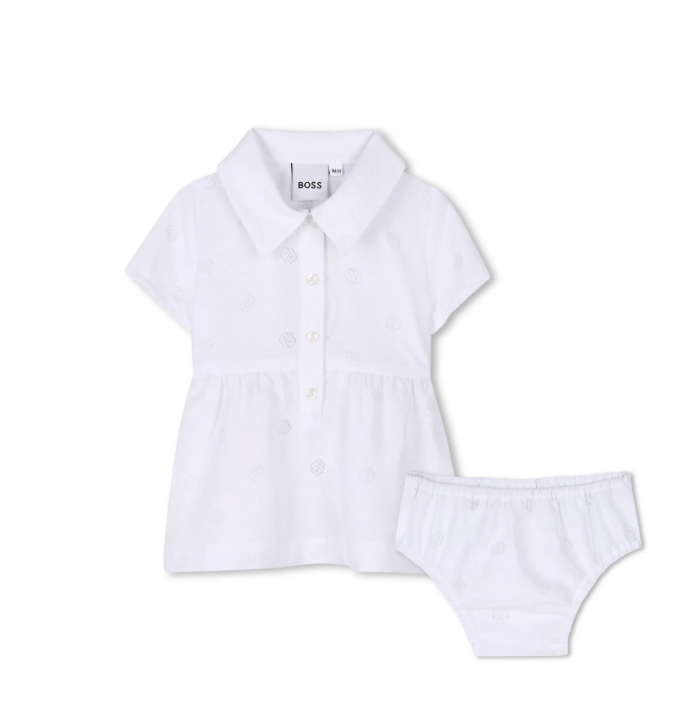 BOSS button-fastening dress