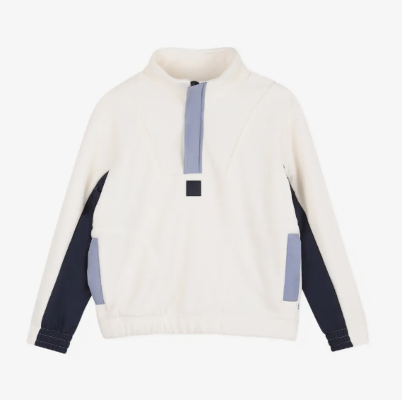 BOSS colour-block fleece sweatshirt