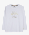BOSS Logo-embroidered girls long-sleeve T-shirt