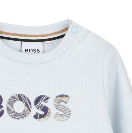 BOSS logo-embroidered sweatshirt