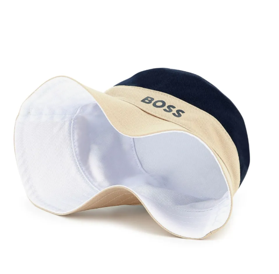 BOSS logo-print reversible bucket hat