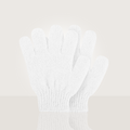 Box Of White Exfoliating Gloves.