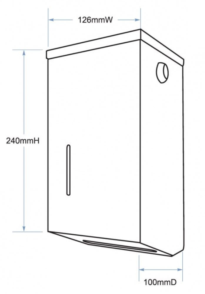 Bradley 51552 Interleaved Toilet Tissue Dispenser