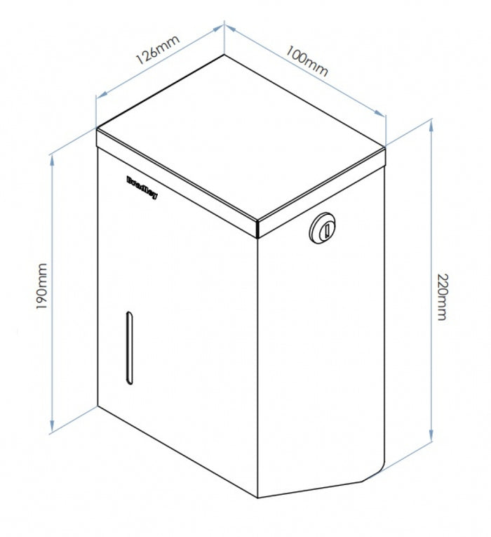 Bradley 51552 Interleaved Toilet Tissue Dispenser