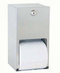 Bradley 5402 Double Toilet Roll Dispenser Lockable
