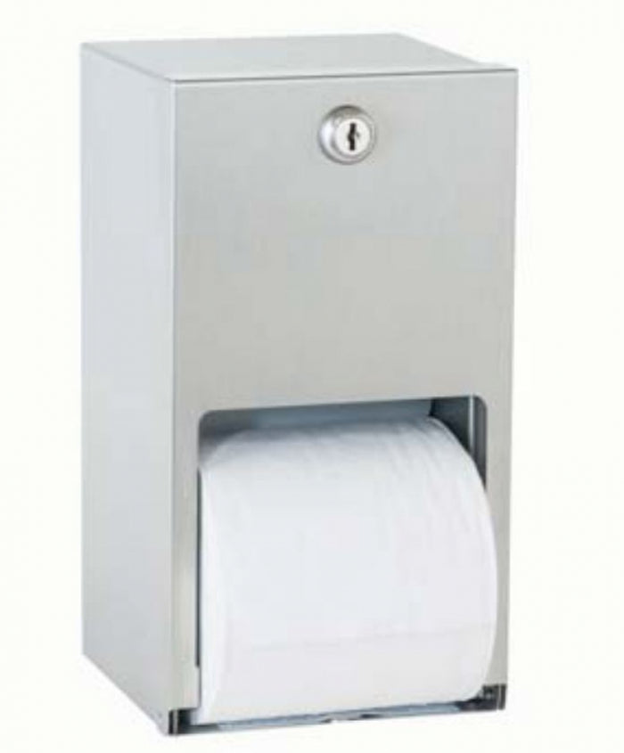 Bradley 5402 Double Toilet Roll Dispenser Lockable