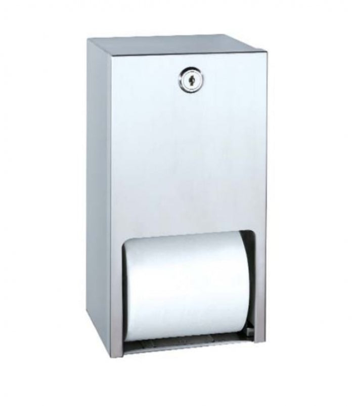 Bradley 5402 Double Toilet Roll Dispenser Lockable