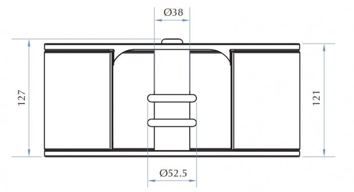 Bradley 5424B Jumbo Toilet Roll Dispenser