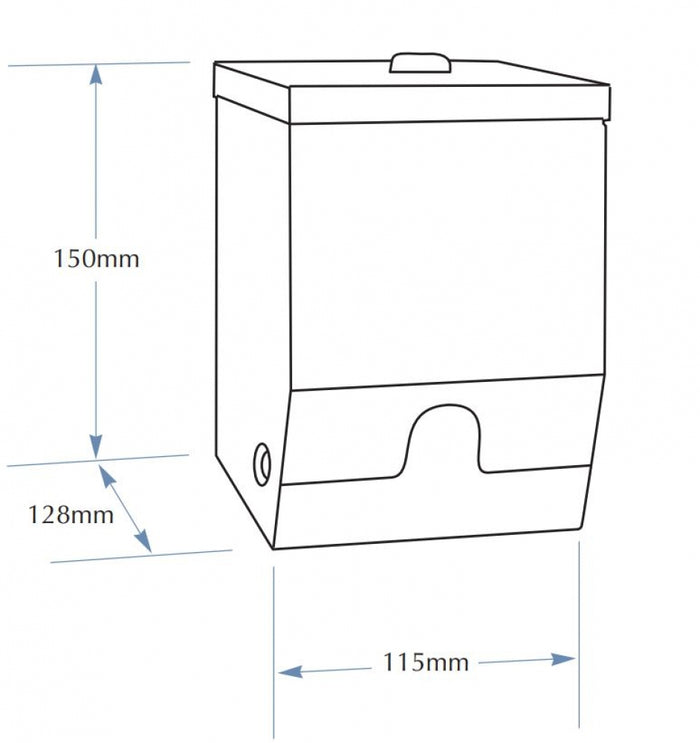 Bradley 5441 Single Toilet Roll Dispenser