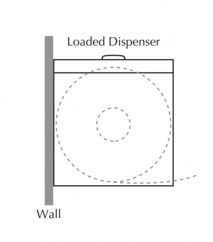 Bradley 5441 Single Toilet Roll Dispenser
