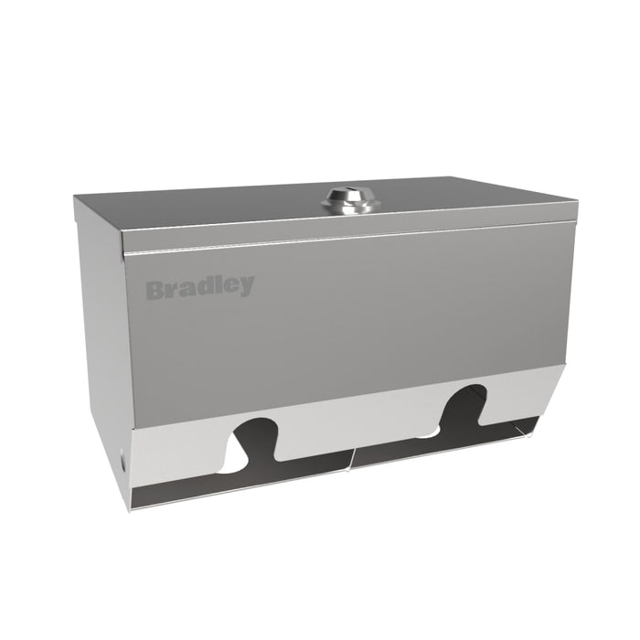 Bradley 54412 Double Toilet Roll Dispenser Lockable
