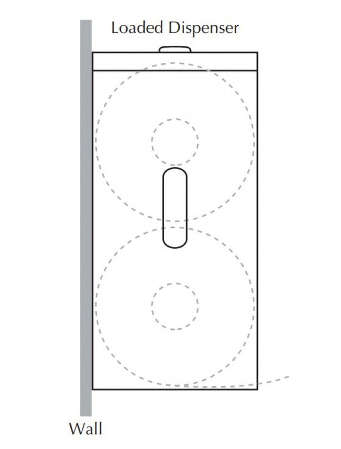 Bradley 5442-33 Double Toilet Roll Dispenser Lockable