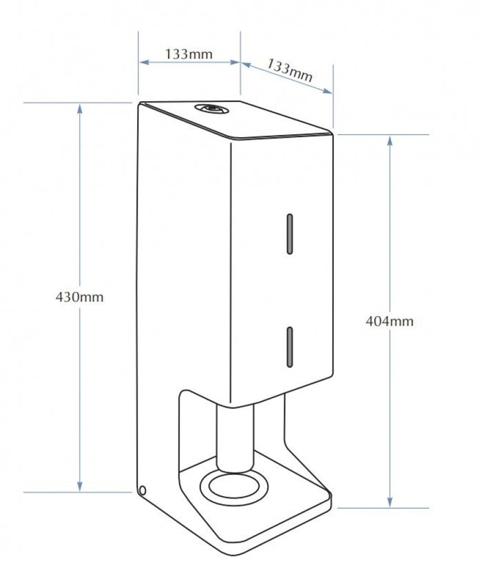 Bradley 5463 Triple Toilet Roll Dispenser