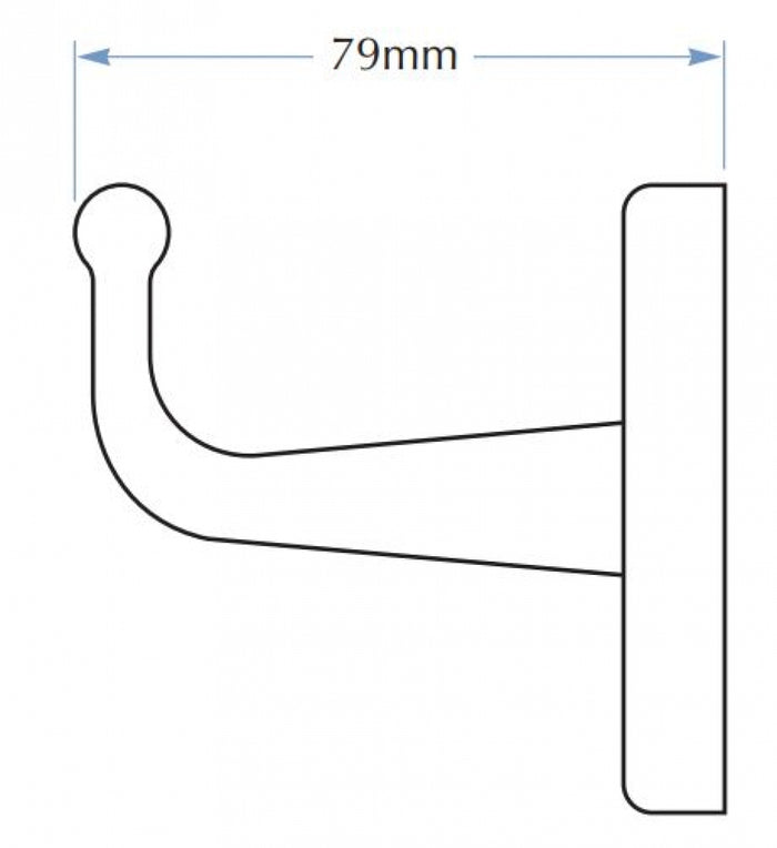 Bradley 9118 Robe Hook Exposed