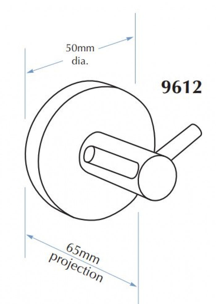 Bradley 9612 Double Robe Hook