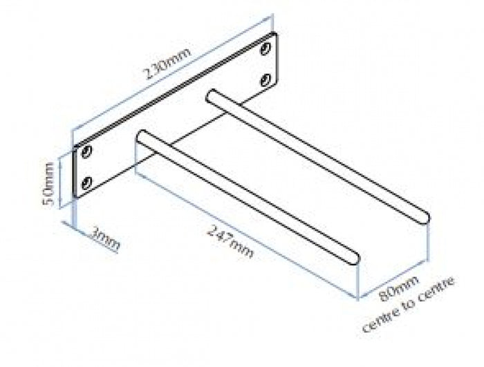 Bradley 9992 Ladder Crutch Hook