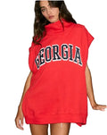 Bucketlist Short Sleeve Mock Neck - University of Georgia