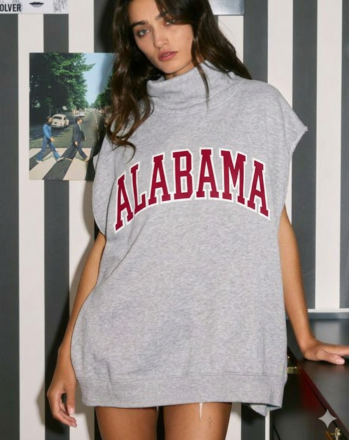 Bucketlist Sleeveless Mock Neck - ALABAMA