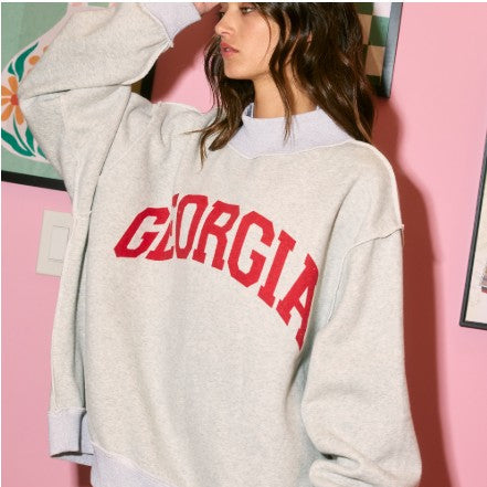 Bucketlist Women's Georgia Reversible Mock Neck Sweatshirt