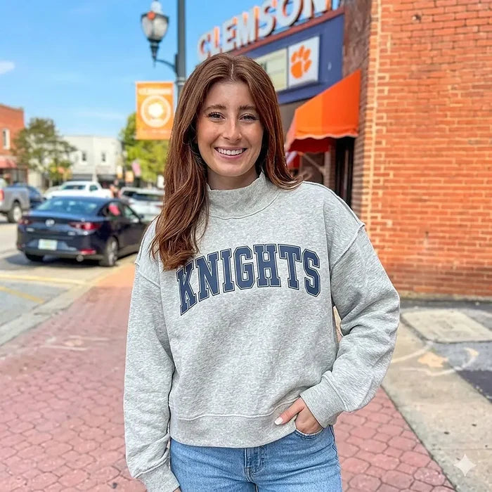 Bucketlist Women's Mock Neck Sweatshirt - Knights