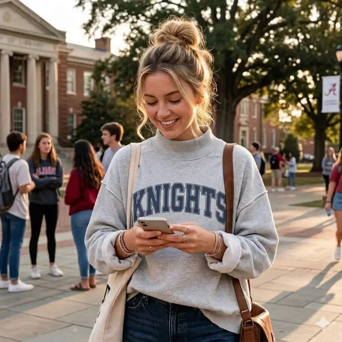 Bucketlist Women's Mock Neck Sweatshirt - Knights