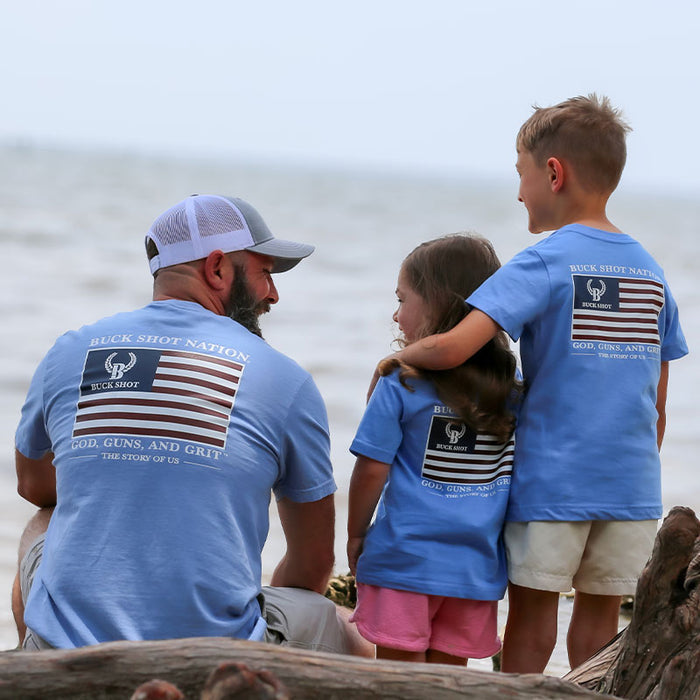 Buckshot Apparel Youth God Guns Grit T-shirt