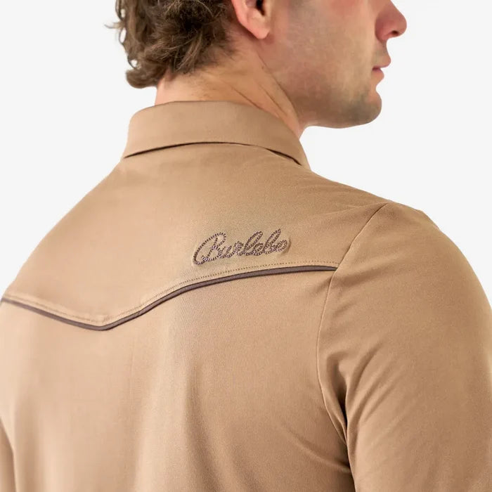 Burlebo Men's Pearl Snap Performance Polo