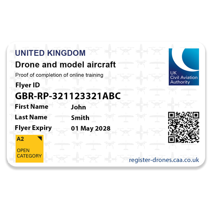 CAA Drone Flyer ID Card