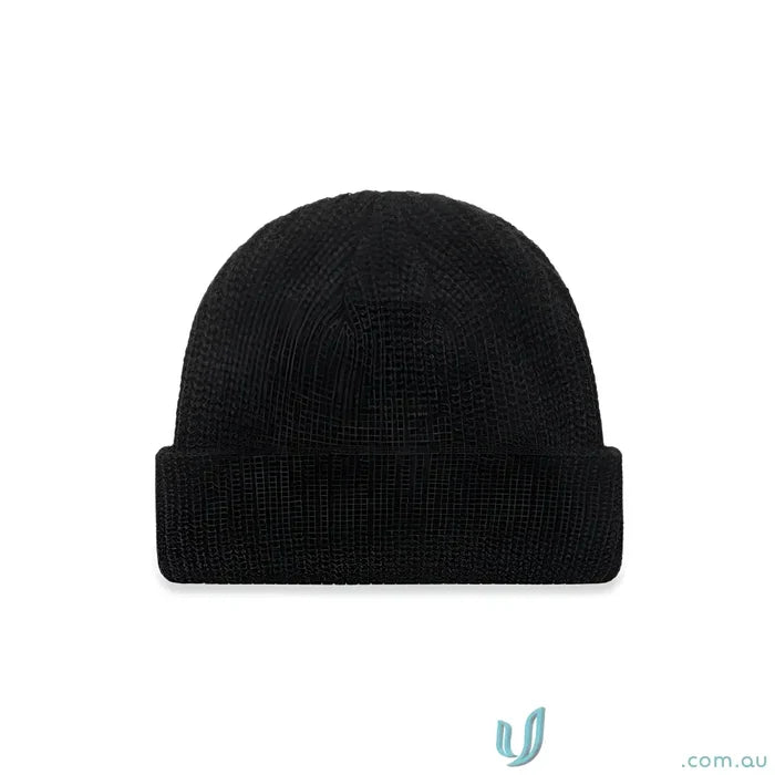 Acrylic Beanie 1120 Cable Beanie in Black