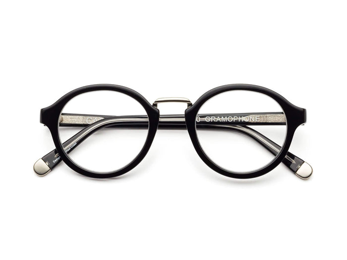 Caddis Gramophone Reading Glasses - Gloss Black
