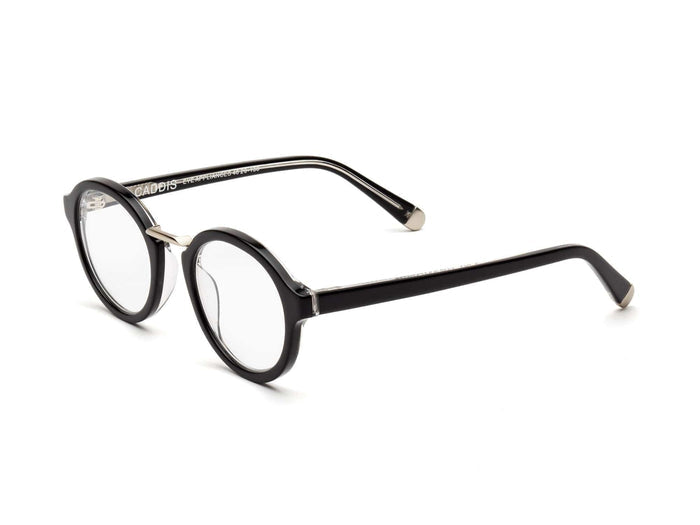 Caddis Gramophone Reading Glasses - Gloss Black