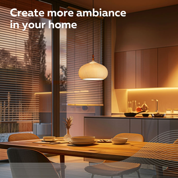 Calex Smart LED Bulb - E27 - Filament - G95 - CCT - Gold