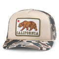 California Trucker Hat Foamy Mallard - Sand Camouflage