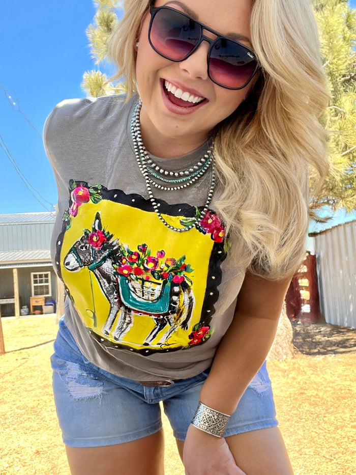 Callie Ann Stelter Hand Painted Burro