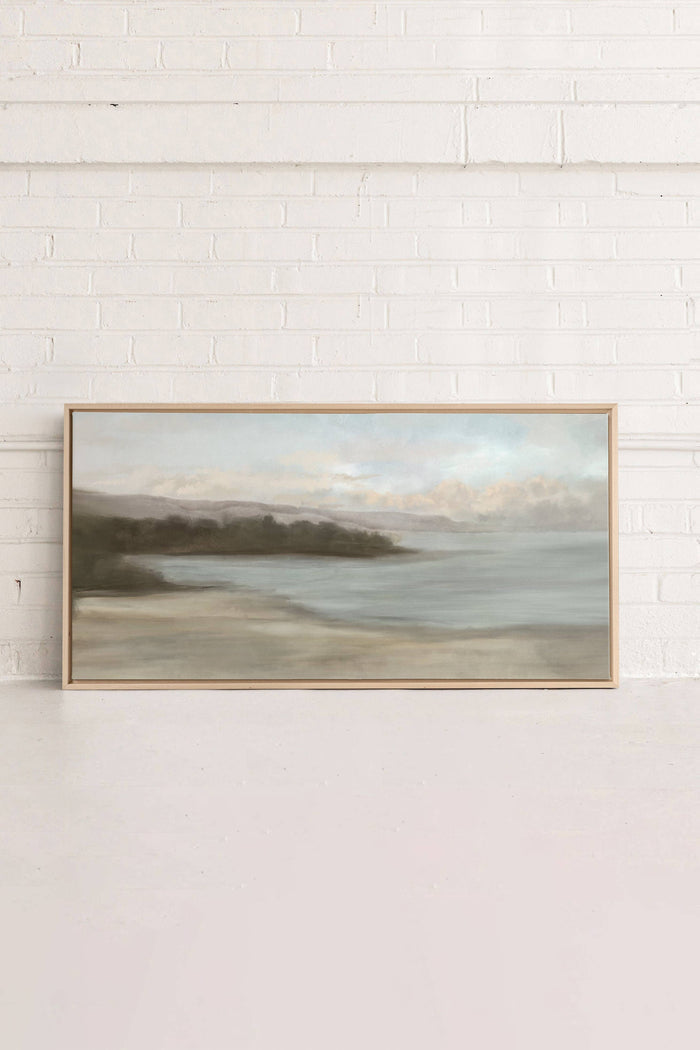 CALME SUR LA RIVE, canvas wall art print - Magnolia Lane co. Home + Garden + Gift
