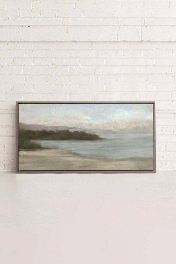 CALME SUR LA RIVE, canvas wall art print - Magnolia Lane co. Home + Garden + Gift