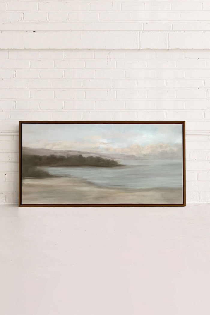CALME SUR LA RIVE, canvas wall art print - Magnolia Lane co. Home + Garden + Gift