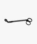 Black candle wick trimmer scissors on a white background. | SW Home