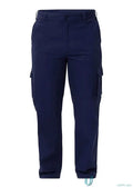 WorkCraft WP4016 Cargo Cotton Drill Trouser in navy front product image
