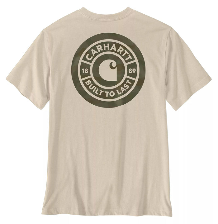 Carhartt Men's Irvine Relaxed Camo Rivet Short Sleeve T-shirt