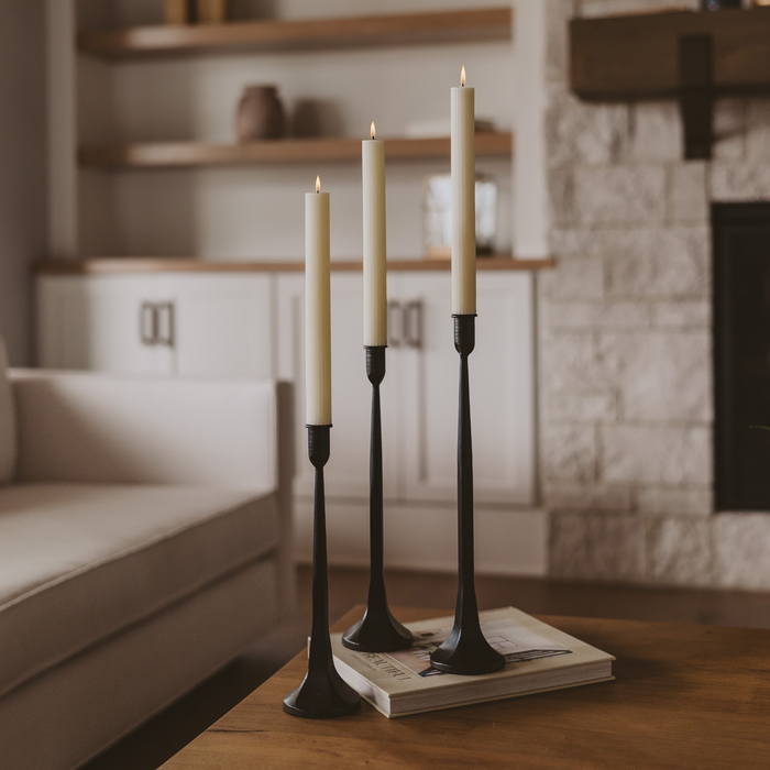 Cast Iron Taper Candle Holders, Set of 3 - Home Decor - Magnolia Lane co. Home + Garden + Gift