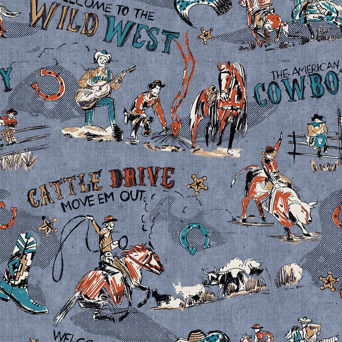 Cattle Drive Quilted Tote Bag