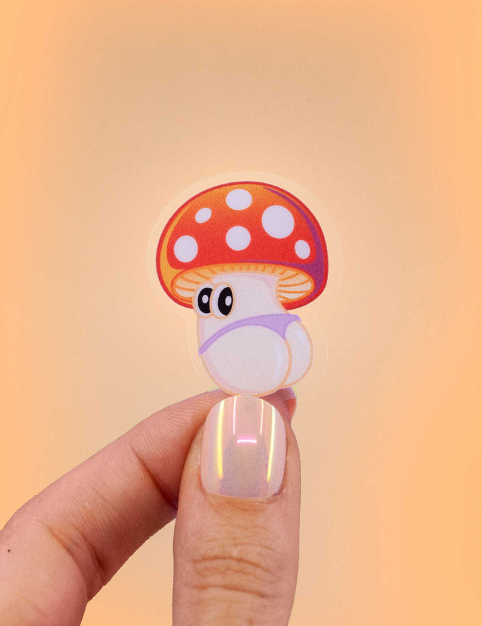 Cheeky shroom STICKER