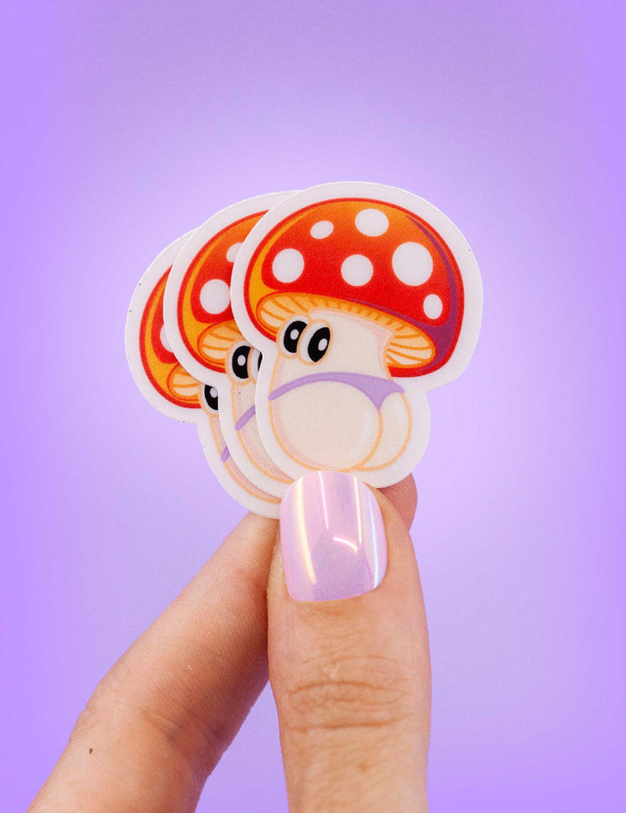Cheeky shroom STICKER